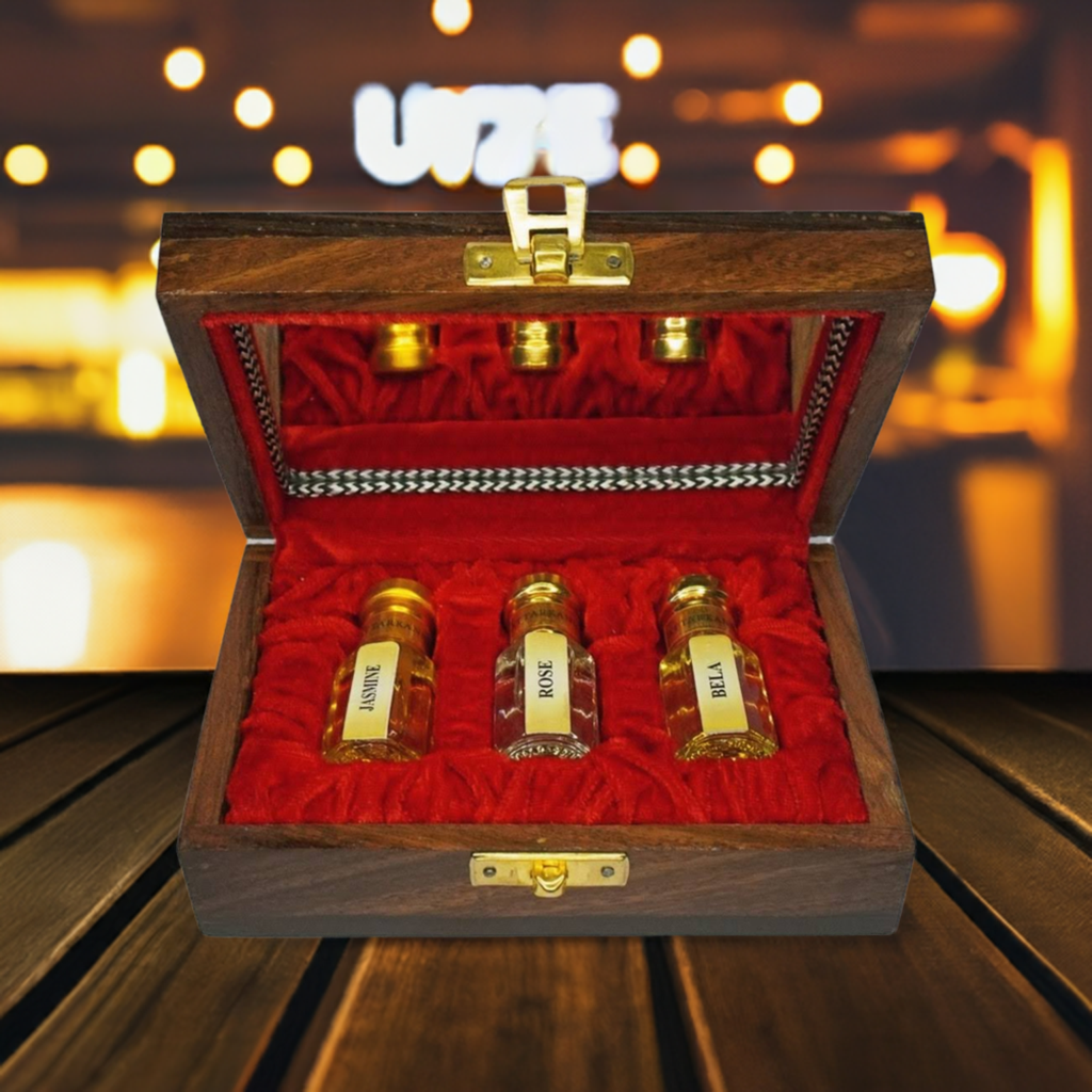 Kannauj Attar Trio Gift Set For Premium Gifting
